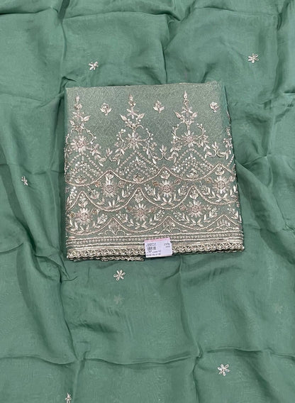 Pista Shimmer  Suit | Party Wear | Wedding | Jaggo | Ring Ceremony | Festival | FS390
