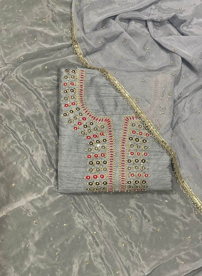 Raw Silk | Party Wear | Wedding | Jaggo | Ring Ceremony | Festival | FS153