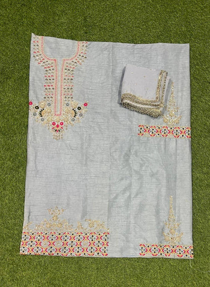 Raw Silk | Party Wear | Wedding | Jaggo | Ring Ceremony | Festival | FS153