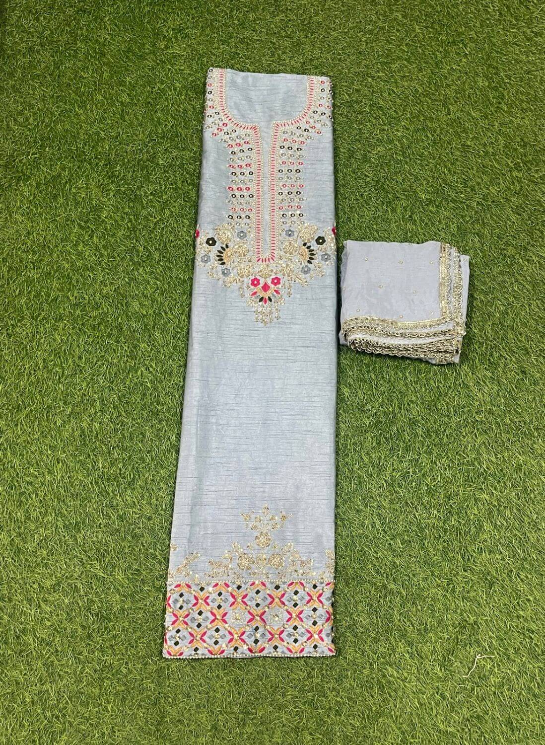 Raw Silk | Party Wear | Wedding | Jaggo | Ring Ceremony | Festival | FS153