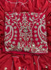 FS1778 | Red | Raw Silk Suit | Bridal Suit | Party Wear | Wedding | Jaggo | Festival