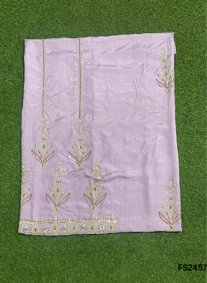 FS2457 | Levender | Raw Silk | Party Wear | Wedding | Jaggo | Ring Ceremony | Festival