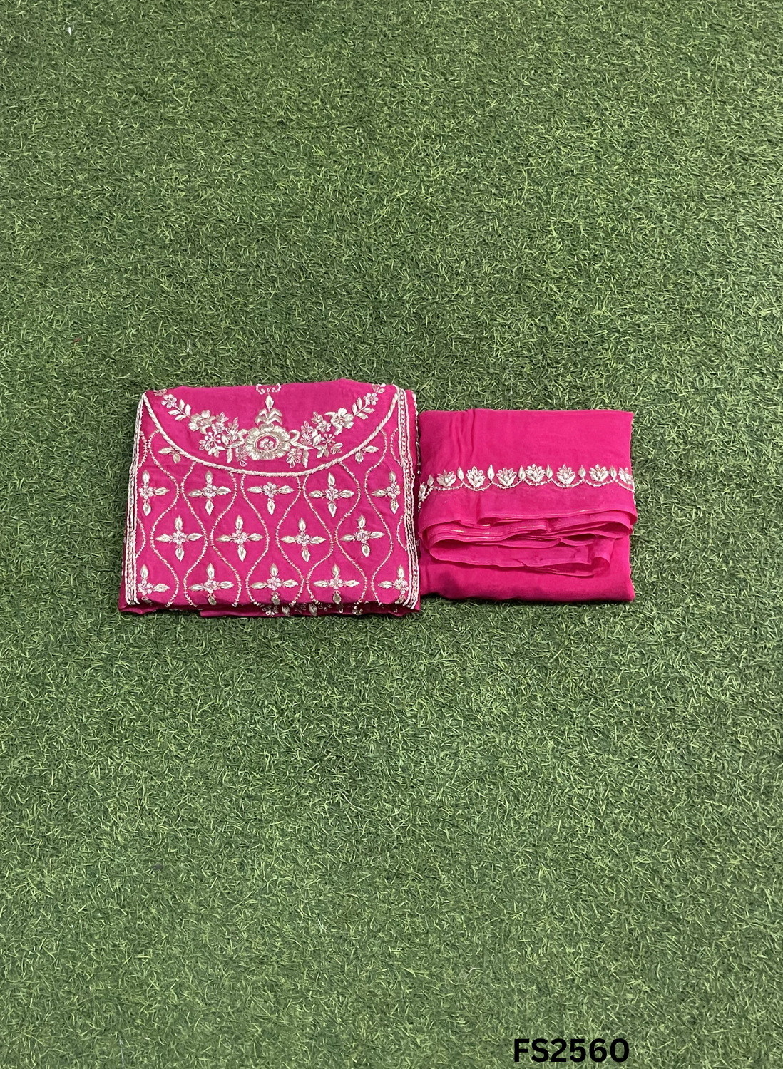 FS2560 | Raw-Silk | Kurti-Sharara | Semi-Stich | Party Wear | Wedding | Jaggo | Ring Ceremony | Festival
