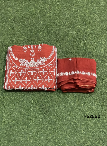 FS2560 | Raw-Silk | Kurti-Sharara | Semi-Stich | Party Wear | Wedding | Jaggo | Ring Ceremony | Festival