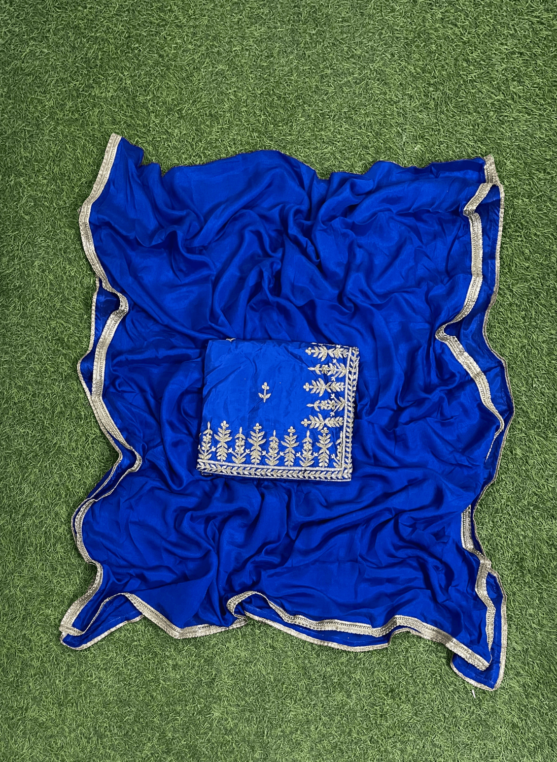 Royal Blue Shade | Silk Suit | Party Wear | Wedding | Jaggo | Ring Ceremony | Festival | FS331