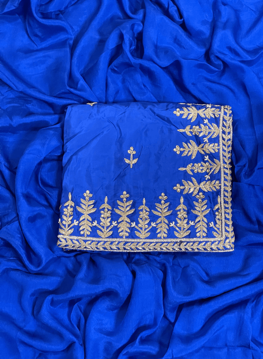 Royal Blue Shade | Silk Suit | Party Wear | Wedding | Jaggo | Ring Ceremony | Festival | FS331