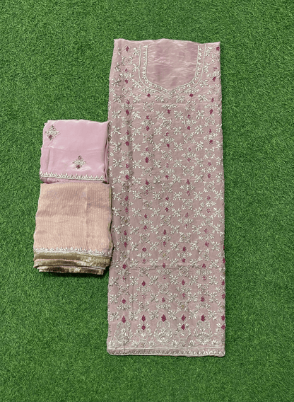 Baby-Pink |  Shimmer Suit | Party Wear | Wedding | Jaggo | Ring Ceremony | Festival | FS235