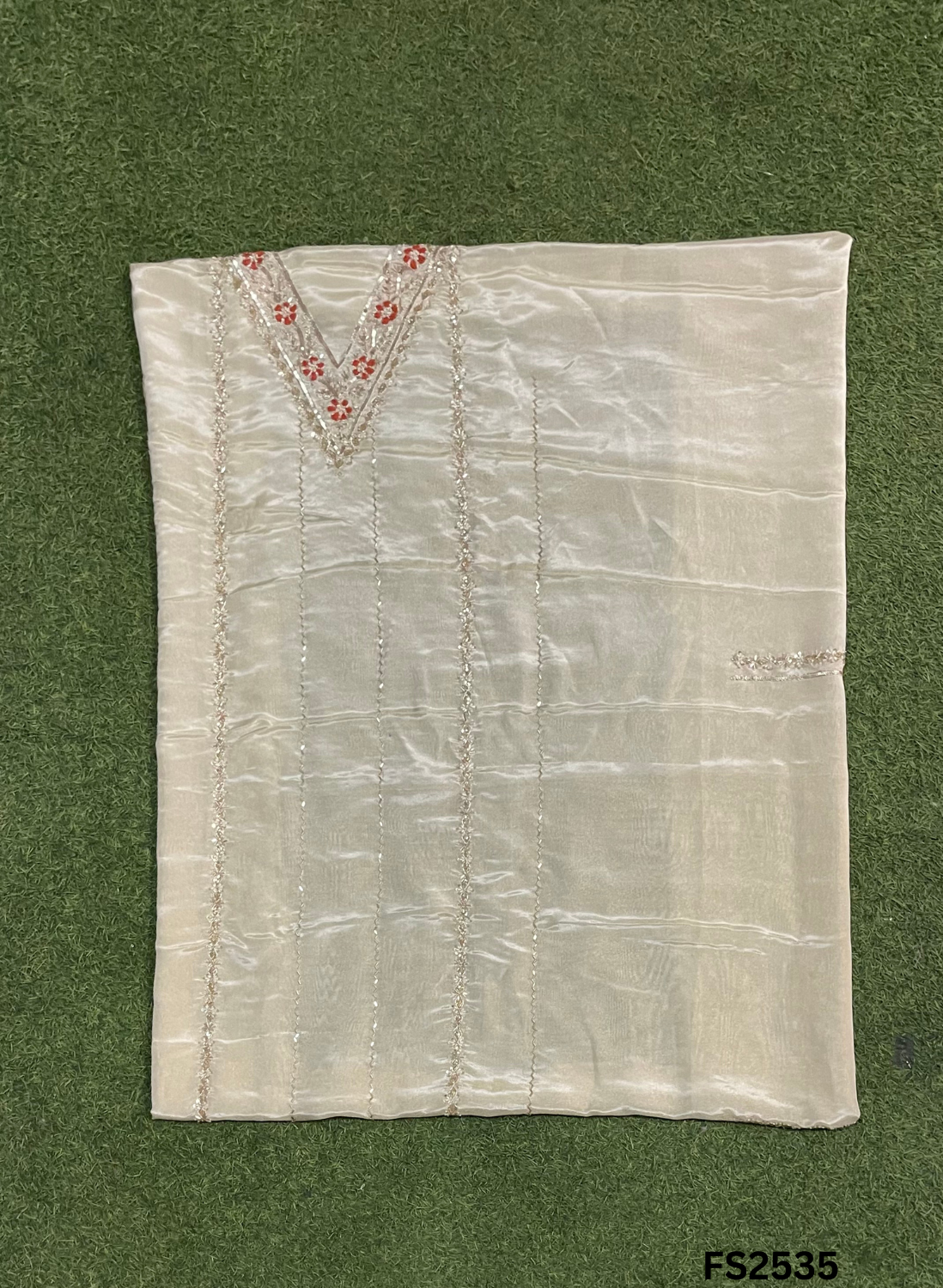 FS2535 | Rust |Shimmer Suit | Party Wear | Wedding | Jaggo | Ring Ceremony | Festival