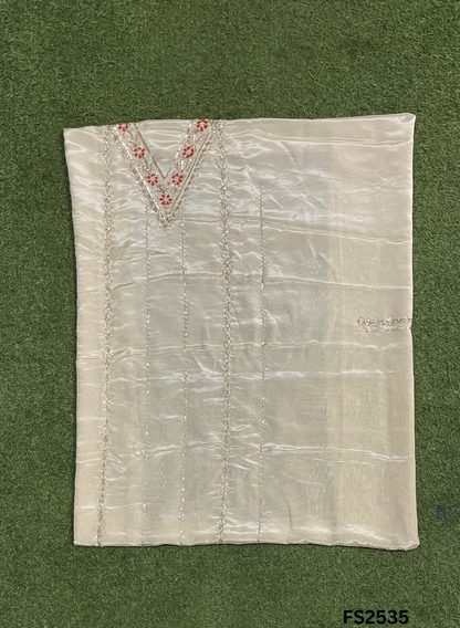 FS2535 | Rust |Shimmer Suit | Party Wear | Wedding | Jaggo | Ring Ceremony | Festival