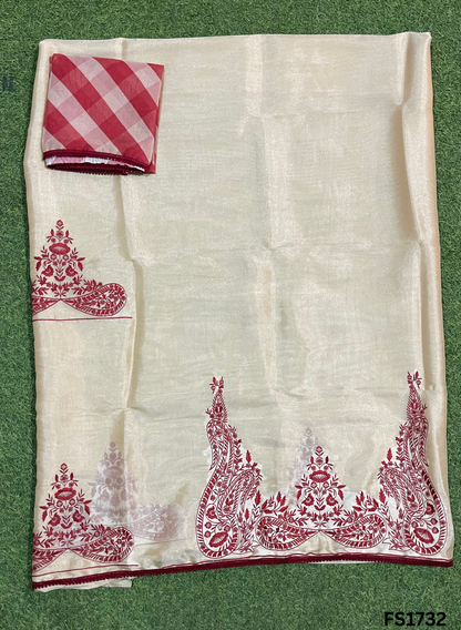 FS1732 | Tan | Glass Shimmer Suit | Party Wear | Wedding | Jaggo | Ring Ceremony | Festival  FS