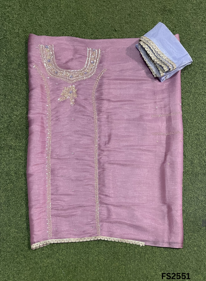 FS2551 | Pink | Shimmer Suit | Party Wear | Wedding | Jaggo | Ring Ceremony | Festival