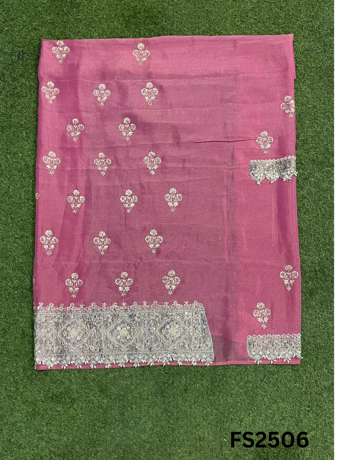 FS2506 |  Pink | Shimmer Suit | Party Wear | Wedding | Jaggo | Ring Ceremony | Festival
