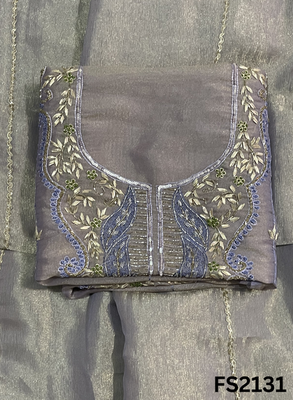 FS2131 | PISTA | Shimmer Suit | Party Wear | Wedding | Jaggo | Ring Ceremony | Festival |