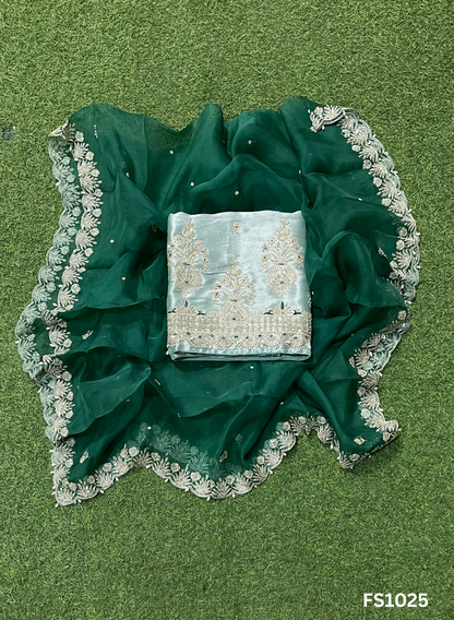 FS1025 | Pista | Shimmer Suit | Party Wear | Wedding | Jaggo | Ring Ceremony | Festival |
