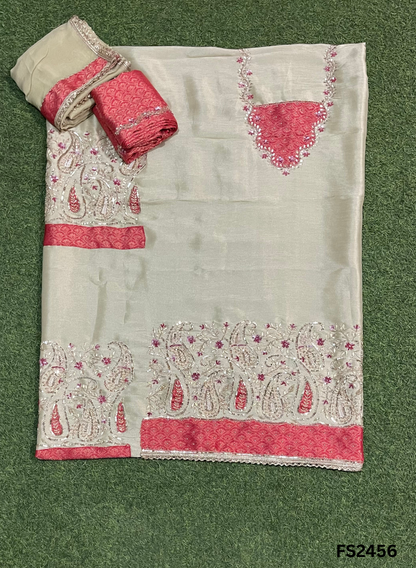 FS2456 | Pista | Shimmer Suit | Party Wear | Wedding | Jaggo | Ring Ceremony | Festival