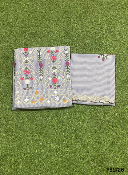 FS1726 | Self-Print | Shimmer Suit | Party Wear | Wedding | Jaggo | Ring Ceremony | Festival