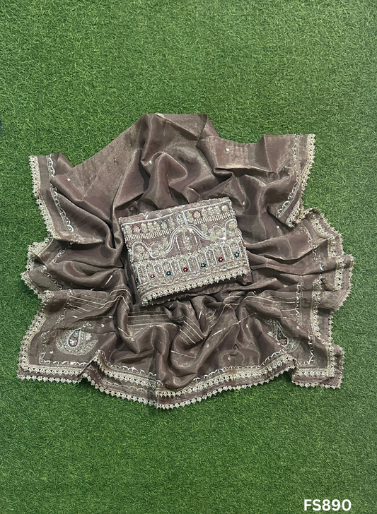 FS890 | Mouse | Shimmer Suit | Party Wear | Wedding | Jaggo | Ring Ceremony | Festival |