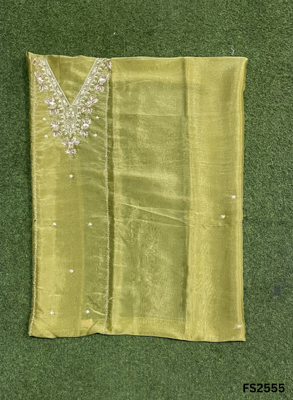 FS2550 | Green | Shimmer Suit | Party Wear | Wedding | Jaggo | Ring Ceremony | Festival