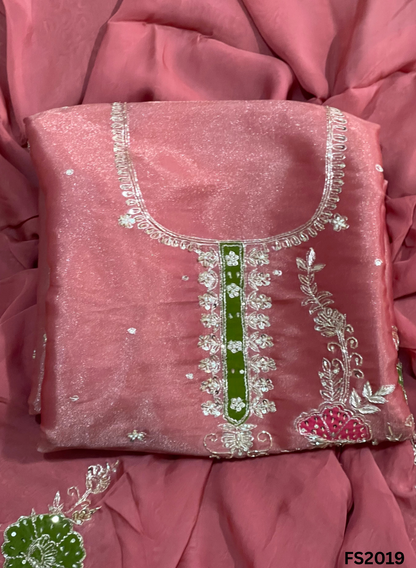 FS2019 | Gajari | Shimmer Suit | Party Wear | Wedding | Jaggo | Ring Ceremony | Festival