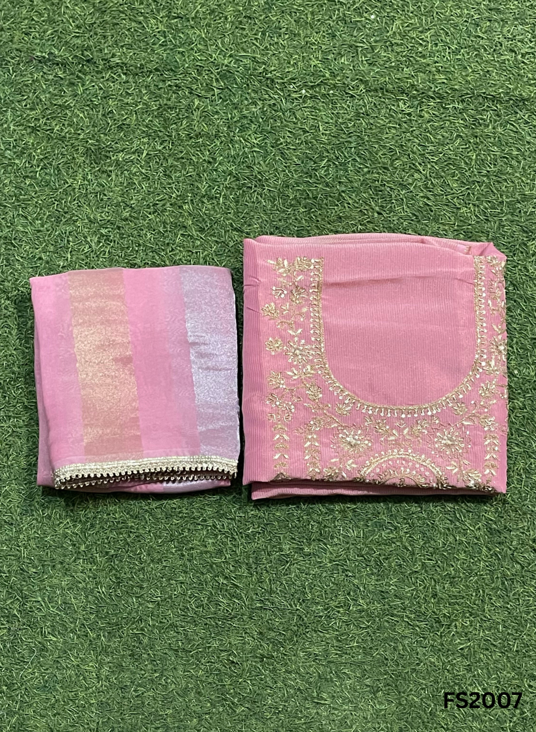 FS2007 | Sky-Blue | Shimmer Suit | Party Wear | Wedding | Jaggo | Ring Ceremony | Festival