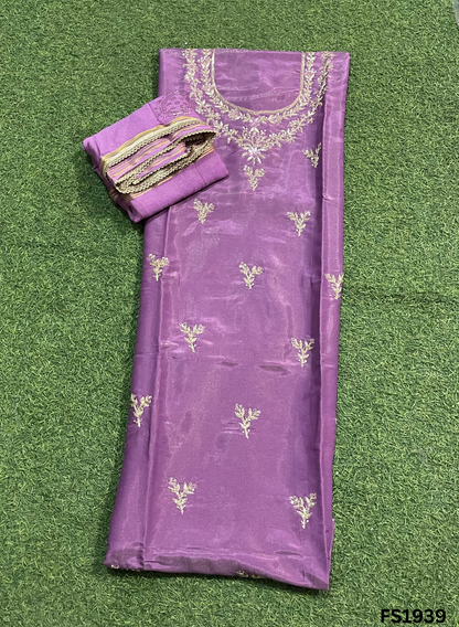 FS1939 | Purple | Shimmer Suit | Party Wear | Wedding | Jaggo | Ring Ceremony | Festival