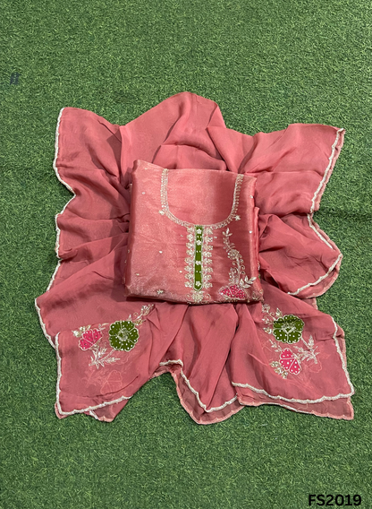 FS2019 | Gajari | Shimmer Suit | Party Wear | Wedding | Jaggo | Ring Ceremony | Festival