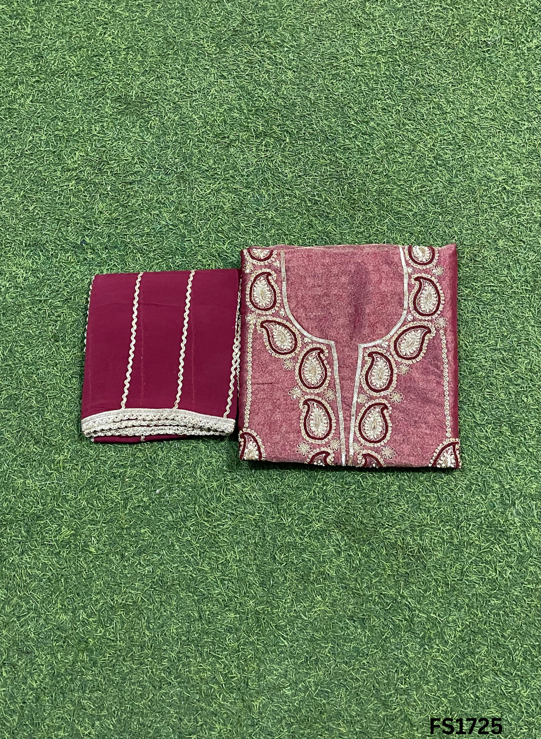 FS1725 | Peacock |  Shimmer Suit | Party Wear | Wedding | Jaggo | Ring Ceremony | Festival