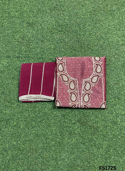 FS1725 | Peacock |  Shimmer Suit | Party Wear | Wedding | Jaggo | Ring Ceremony | Festival