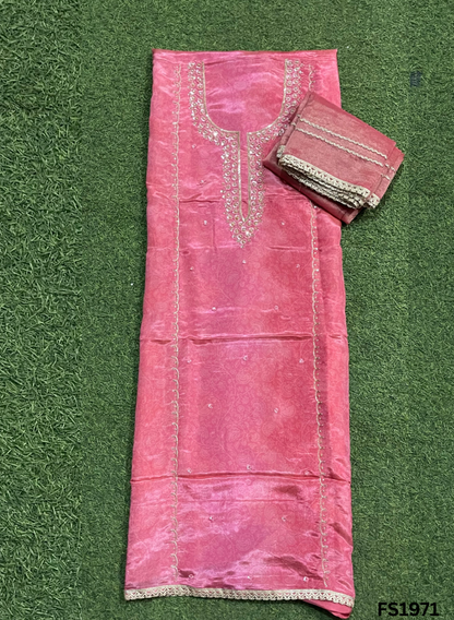 FS1971 | Self-Print | Shimmer Suit | Party Wear | Wedding | Jaggo | Ring Ceremony | Festival