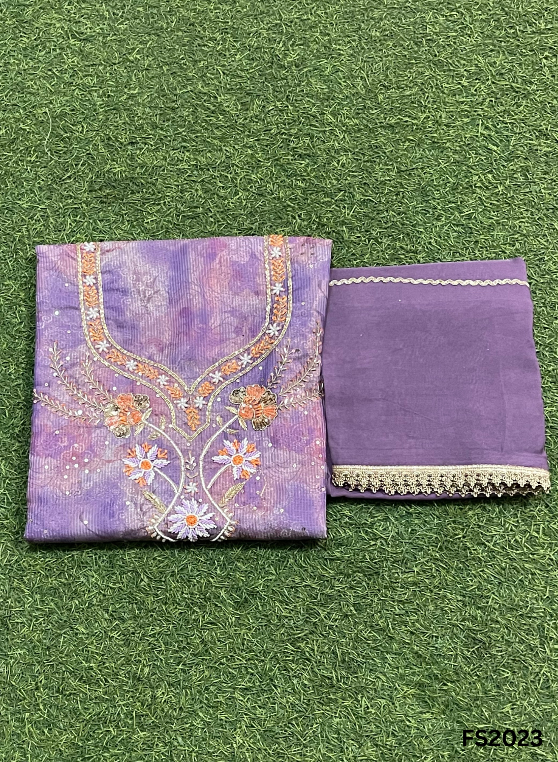 FS2023 | Sea-Green | Shimmer Suit | Party Wear | Wedding | Jaggo | Ring Ceremony | Festival