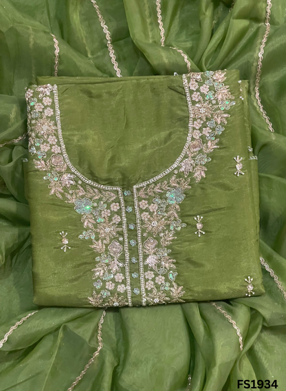 FS134 | Mehandi | Shimmer Suit | Party Wear | Wedding | Jaggo | Ring Ceremony | Festival