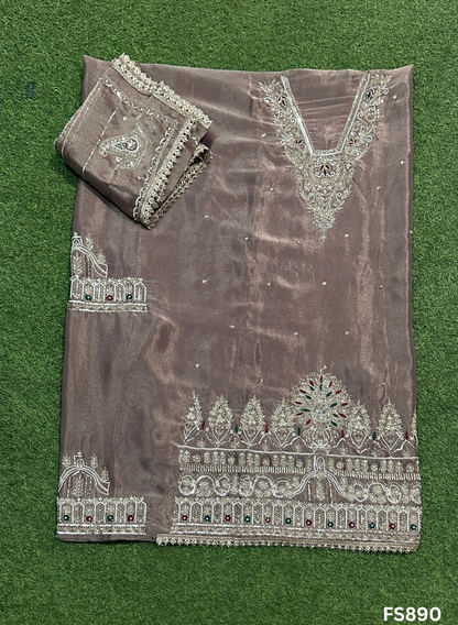 FS890 | Mouse | Shimmer Suit | Party Wear | Wedding | Jaggo | Ring Ceremony | Festival |