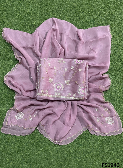 FS1943 | Levender | Shimmer Suit | Party Wear | Wedding | Jaggo | Ring Ceremony | Festival