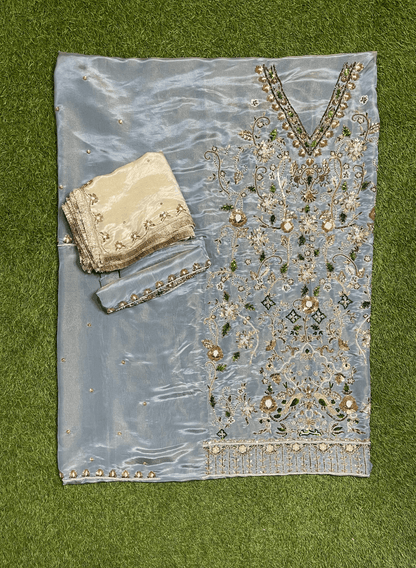 Shimmer Suit | Party Wear | Wedding | Jaggo | Ring Ceremony | Festival| FS155
