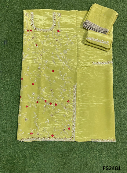 FS2481 | Pista | Shimmer Suit | Party Wear | Wedding | Jaggo | Ring Ceremony | Festival