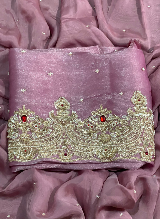 FS2484 | Pink | Shimmer Suit | Party Wear | Wedding | Jaggo | Ring Ceremony | Festival