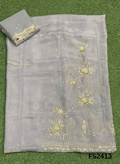 FS2413 | GOLDEN | Shimmer Suit | Party Wear | Wedding | Jaggo | Ring Ceremony | Festival