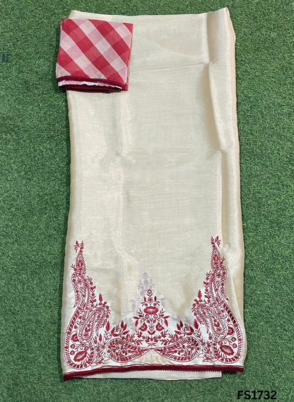 FS1732 | Tan | Glass Shimmer Suit | Party Wear | Wedding | Jaggo | Ring Ceremony | Festival  FS