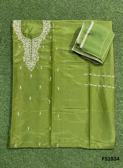 FS134 | Mehandi | Shimmer Suit | Party Wear | Wedding | Jaggo | Ring Ceremony | Festival