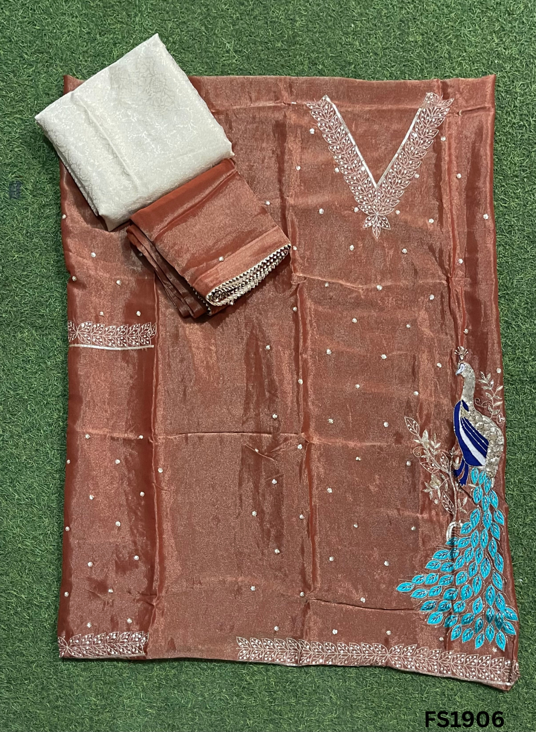 FS1906 | Shimmer Suit | Party Wear | Wedding | Jaggo | Ring Ceremony | Festival