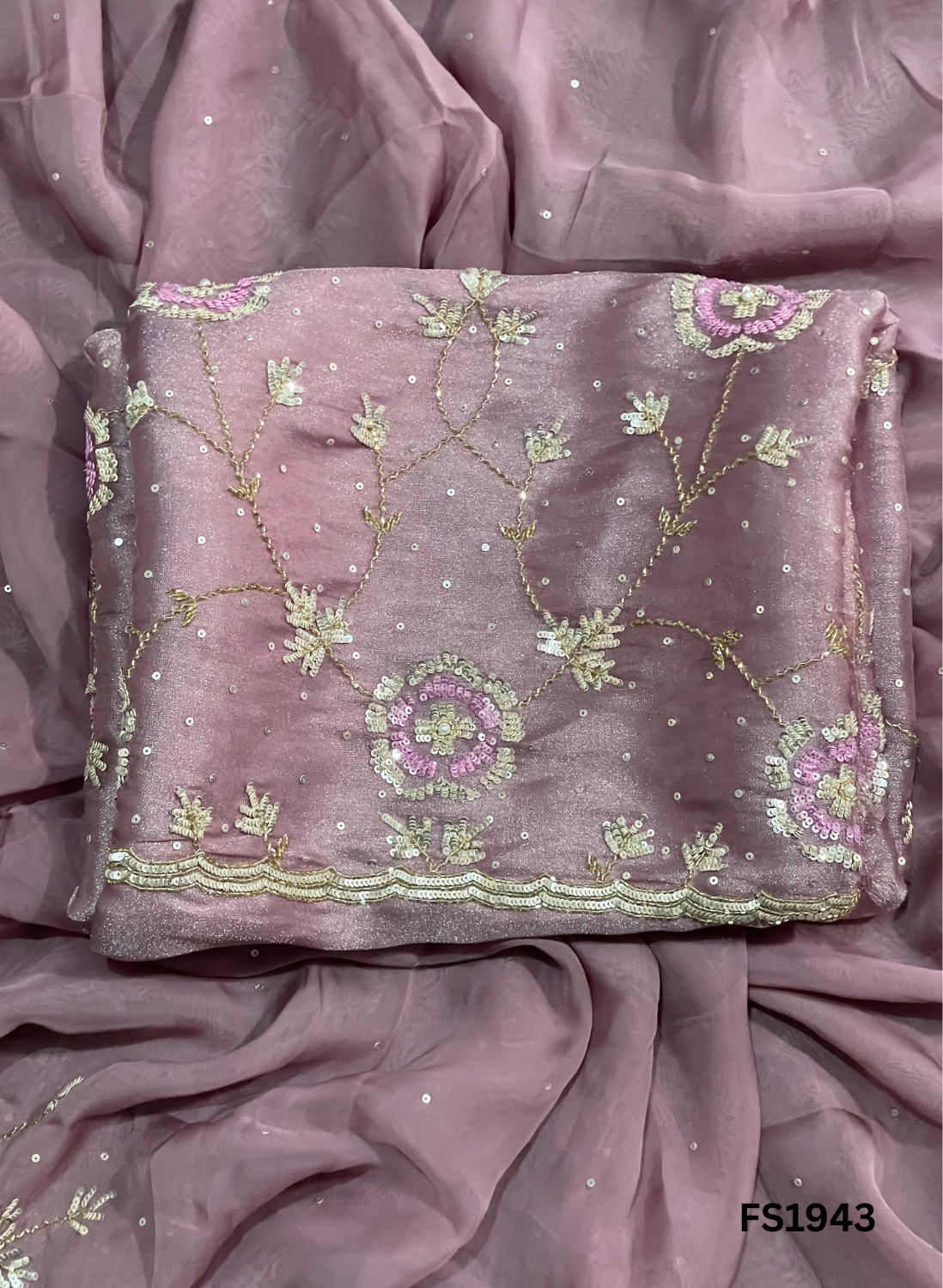 FS1943 | Levender | Shimmer Suit | Party Wear | Wedding | Jaggo | Ring Ceremony | Festival