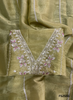 FS2550 | Green | Shimmer Suit | Party Wear | Wedding | Jaggo | Ring Ceremony | Festival