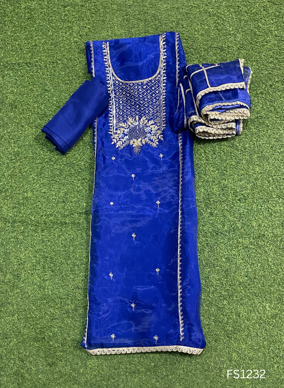 FS1232 | Royal Blue |Shimmer suit | Wedding | Party Wear | Jaggo | Ring Ceremony | Festival