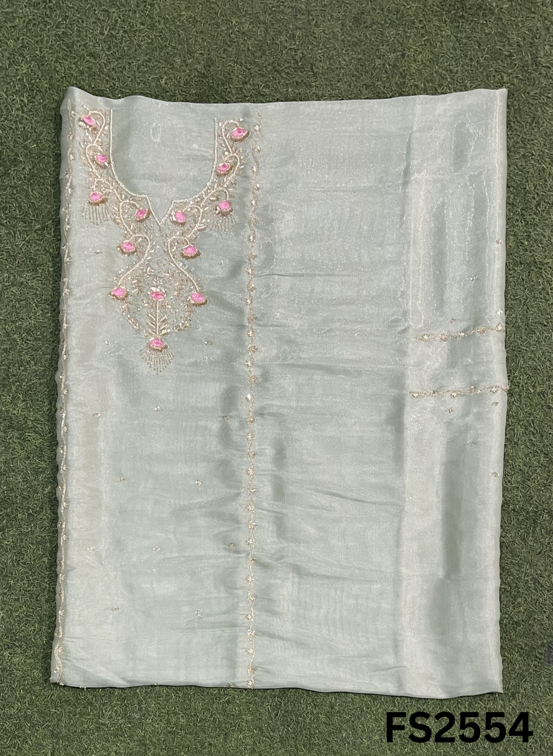 FS2554 | SKY BLUE | Shimmer Suit | Party Wear | Wedding | Jaggo | Ring Ceremony | Festival |