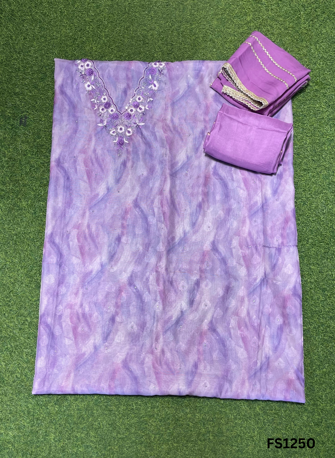 FS1250 | Levender | Shimmer suit | Wedding | Party Wear | Jaggo | Ring Ceremony | Festival