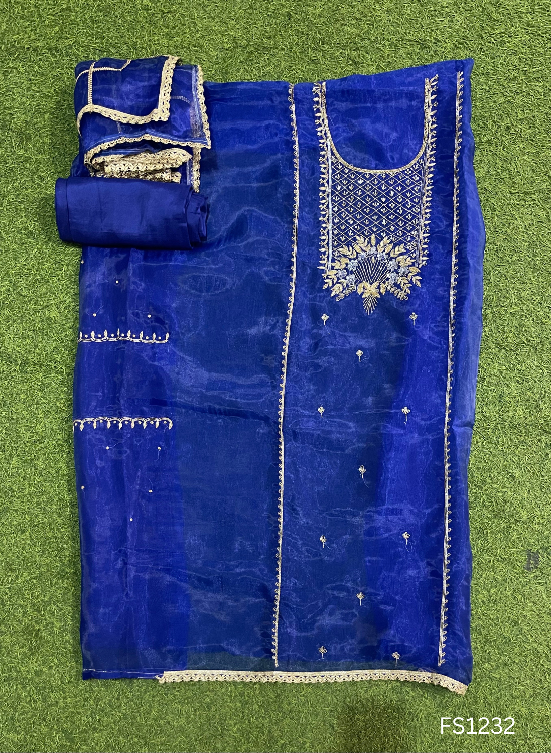 FS1232 | Royal Blue |Shimmer suit | Wedding | Party Wear | Jaggo | Ring Ceremony | Festival