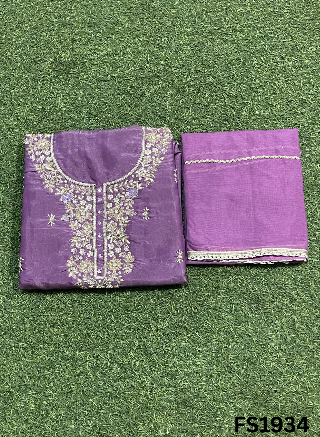 FS1934 | PURPLE | Shimmer Suit | Party Wear | Wedding | Jaggo | Ring Ceremony | Festival |