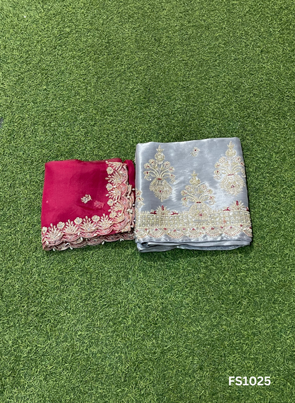 FS1025 | Pista | Shimmer Suit | Party Wear | Wedding | Jaggo | Ring Ceremony | Festival |