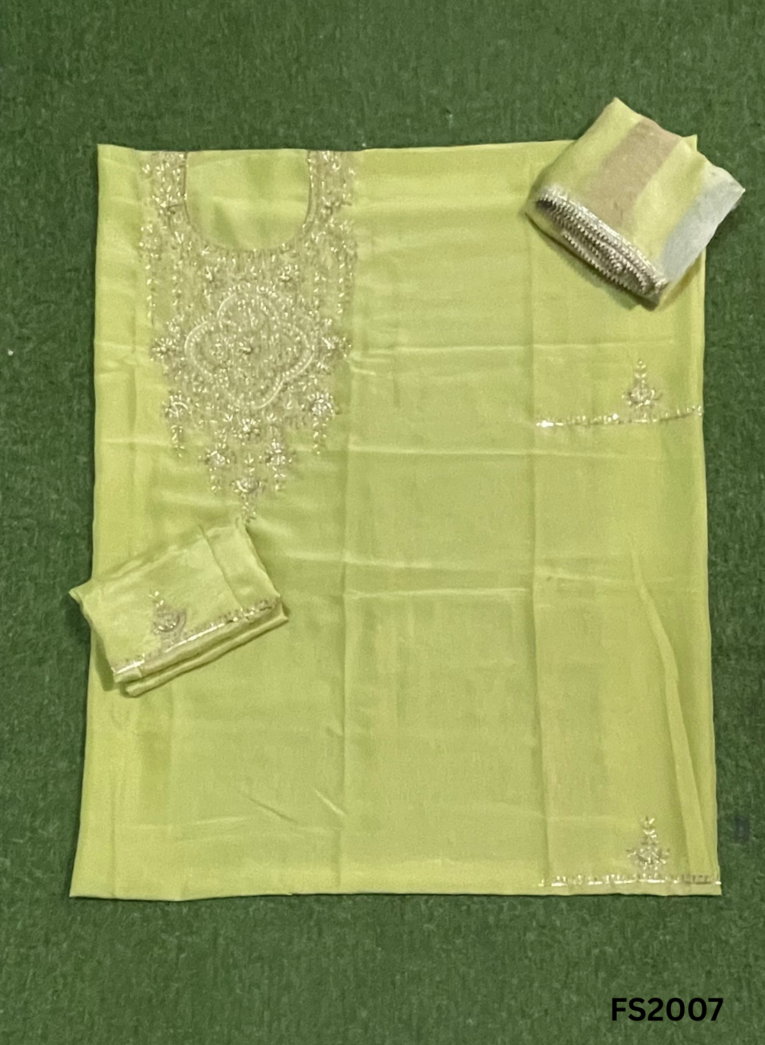 FS2007 | Sky-Blue | Shimmer Suit | Party Wear | Wedding | Jaggo | Ring Ceremony | Festival