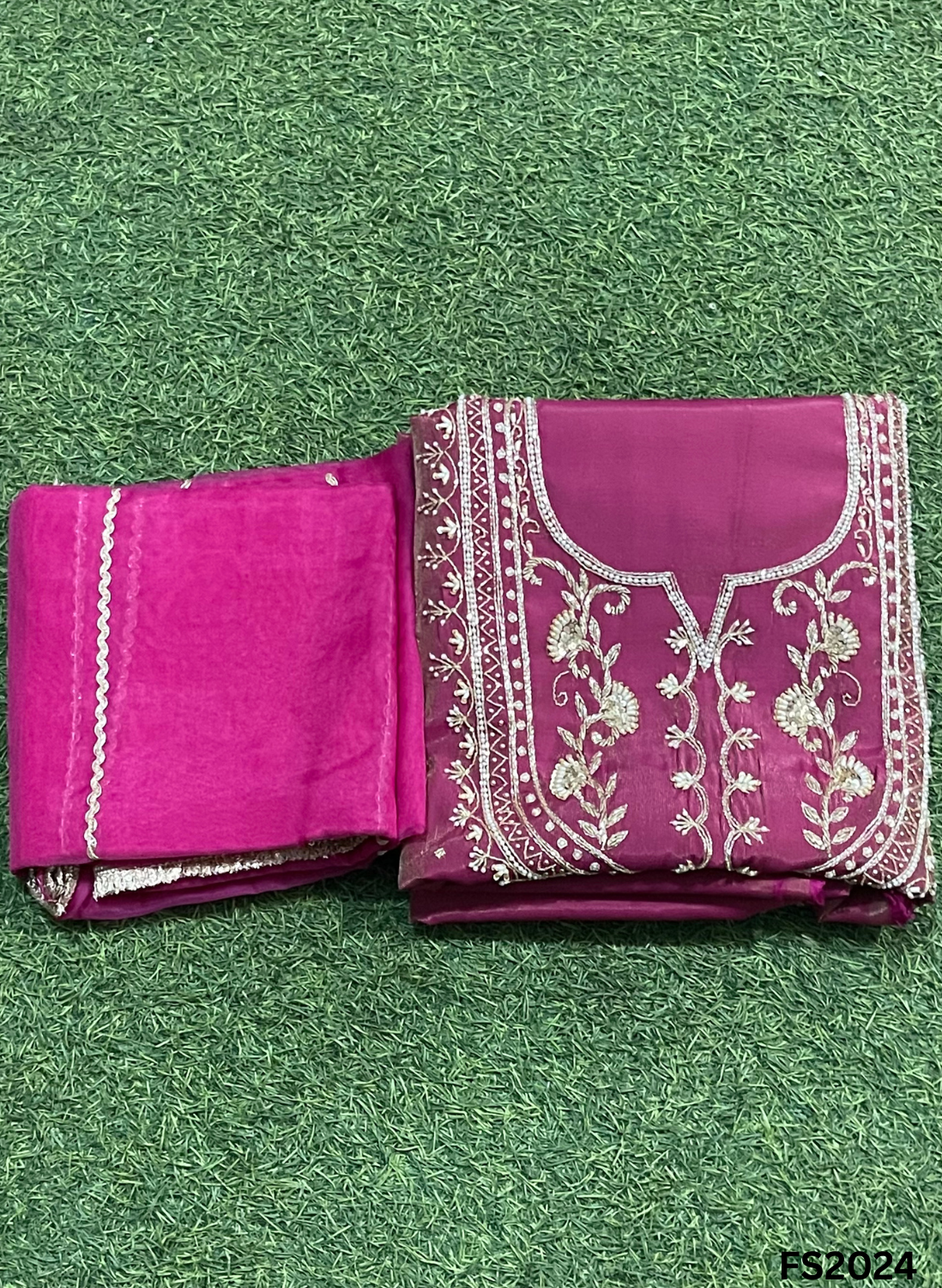 FS2024 | Yellow | Shimmer Suit | Party Wear | Wedding | Jaggo | Ring Ceremony | Festival